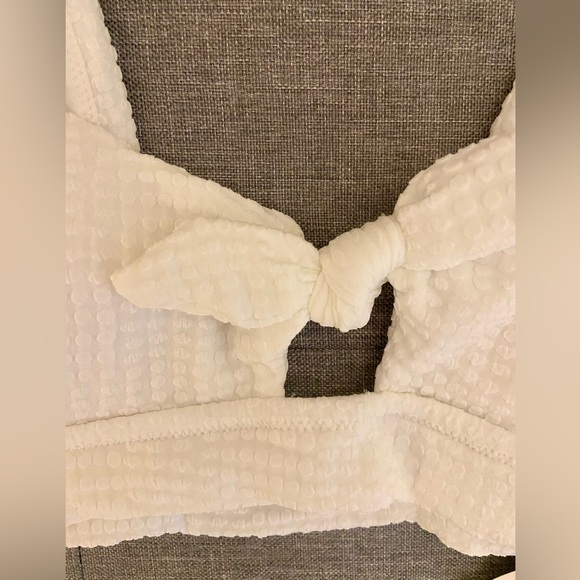 NWT Aerie Jacquard Wide Strap Scoop Bikini Top - Picture 3 of 4